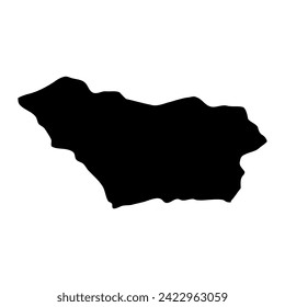 Colonia Department map, administrative division of Uruguay. Vector illustration.