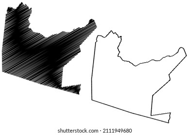 Colonia Leopoldina municipality (Alagoas state, Municipalities of Brazil, Federative Republic of Brazil) map vector illustration, scribble sketch Colonia Leopoldina map