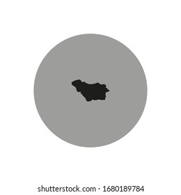 Mapa de la región de Colonia, en Uruguay
