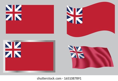 
Colonial Red Ensign (thirteen Colonies) 1700s