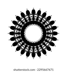 Colony of the Ant Silhouette Circle Shape Composition for Art Illustration, Logo, Pictogram, Website, or Graphic Design Element. Vector Illustration