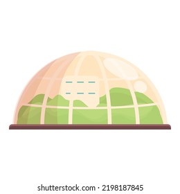 Colony base icon cartoon vector. Space future. Surface universe