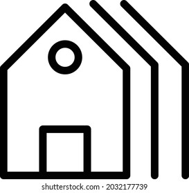 icono de línea delgada del vector de colonia