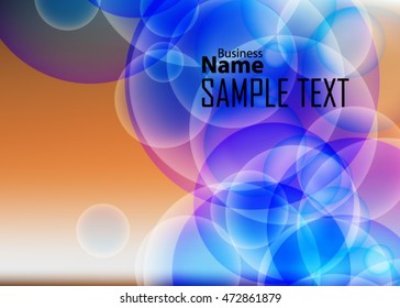 Color abstract background for business card, banner or template. Background with waves. Illustration of abstract background with bright element
