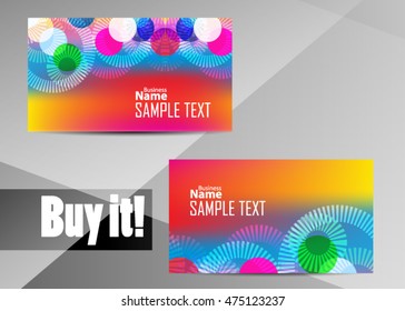 Color abstract background for business card or banner