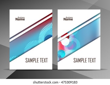 Color abstract background for business card, banner or template. Background with waves. Illustration of abstract background with bright element