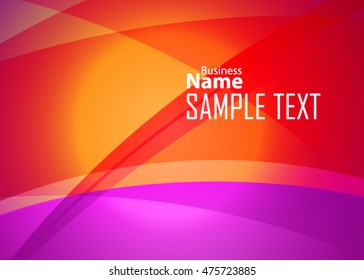 Color abstract background for business card, banner or template. Background with waves. Illustration of abstract background with bright element