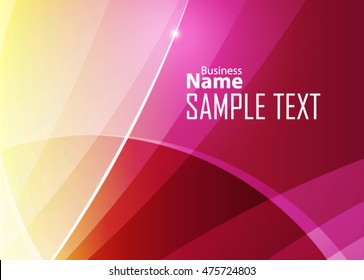 Color abstract background for business card, banner or template. Background with waves. Illustration of abstract background with bright element