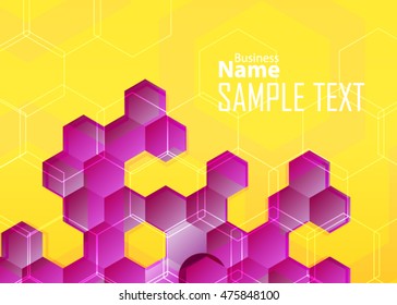 Color abstract background for business card, banner or template. Background with waves. Illustration of abstract background with bright element