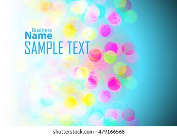 Color abstract background for business card, banner or template. Background with waves. Illustration of abstract background with bright element