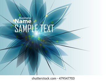 Color abstract background for business card, banner or template. Background with waves. Illustration of abstract background with bright element