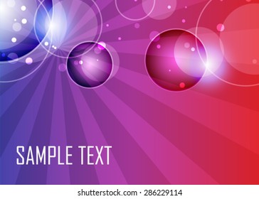 Color abstract background with circles