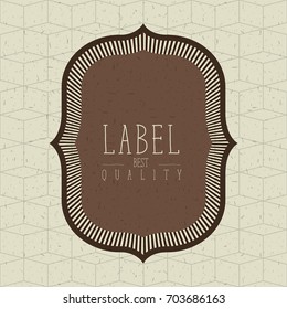 color abstract background with decorative label best quality text vector illustration