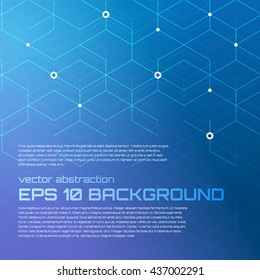 Color abstract background with gradient. Technology effect illustration and text template. Vector abstraction wallpaper. Digital layout for web and print design.