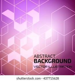 Color abstract background with gradient. Technology effect illustration and text template. Vector abstraction wallpaper. Digital layout for web and print design.