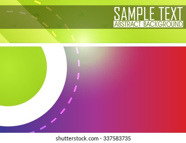 Color abstract background illustration. Ready for work with banner, site or business card. Orange, green, red and purple wallpaper.