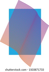 color abstract background with lines grid and rectangle
