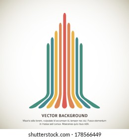 Color abstract background lines. Vector illustration EPS 10. Can use for business workflow layout, web design, booklet cover, banner template, page magazine, advertising brochure design elements 