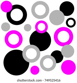 Color abstract background rings