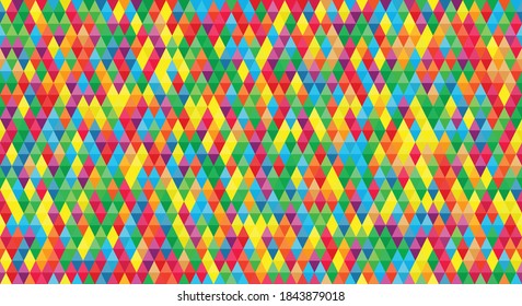 Color abstract background with triangles