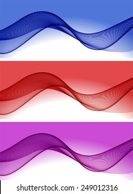 Color abstract backgrounds with wave