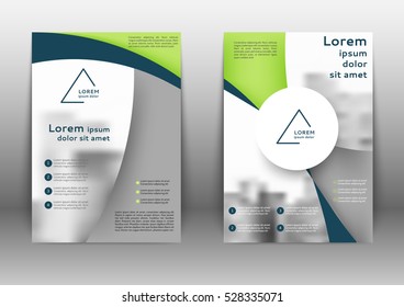 Color abstract brochure design or annual report template