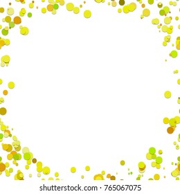 Color abstract chaotic dot background - vector graphic from dots with shadow effects