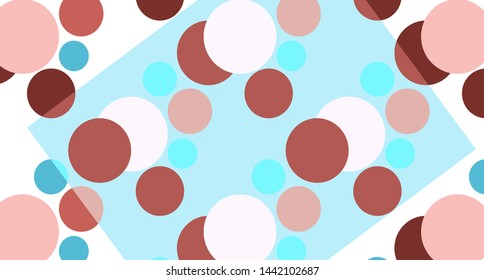 color abstract circles, bubbles, sphere or ellipses geometric pattern generative art background. Vector illustration graphic
