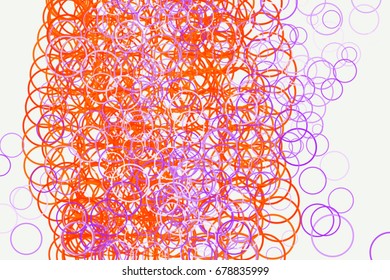 Color abstract circles, bubbles, sphere or ellipses pattern generative art background. Vector illustration graphic.