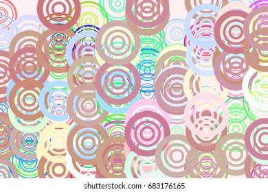 Color abstract circles, bubbles, sphere or ellipses pattern generative art background. Vector illustration graphic.
