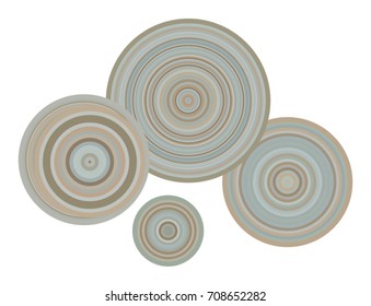 Color abstract circles, bubbles, sphere or ellipses geometric pattern generative art background. Vector illustration graphic.