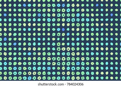 Color abstract circles or ellipses geometric pattern generative art background. Vector illustration graphic.