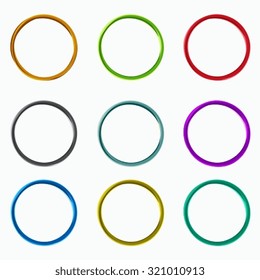 Color abstract circles. Loops, logo elements template