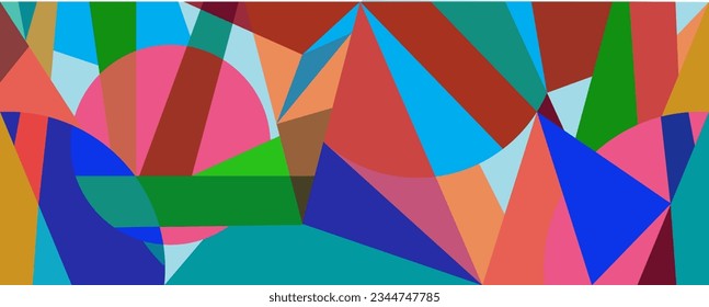 Color abstract Creative doodle art and textures. wall art Vector