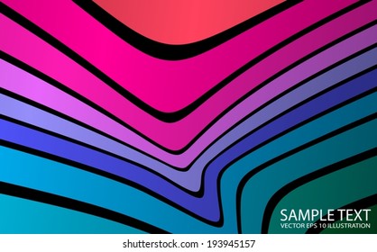 Color abstract design background illustration template - Vector rainbow background illustration