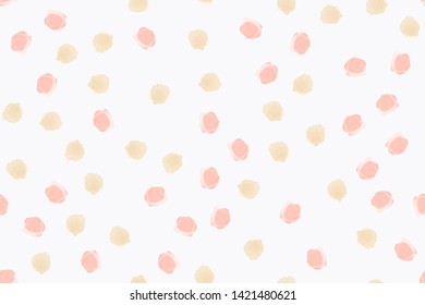 Color, abstract, diverse seamless pattern with colorful watercolor stains made in vector