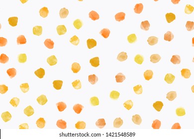 Color, abstract, diverse seamless pattern with colorful watercolor stains made in vector