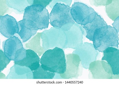 Color, abstracto, diverso patrón sin fisuras con coloridas Formas de acuarela hechas en Vector