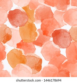 Color, abstract, diverse seamless pattern with colorful watercolor and gold glitter shapes