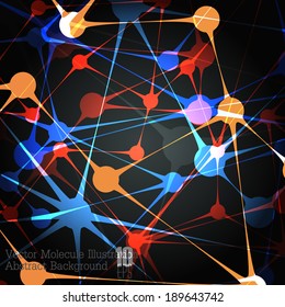 Color Abstract DNA Background eps 10