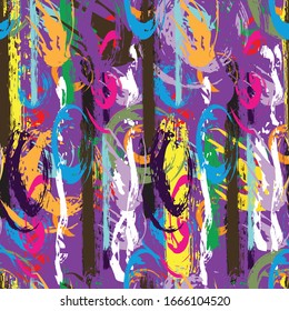 color abstract ethnic pattern in graffiti style with elements of urban modern style bright quality illustration for your design