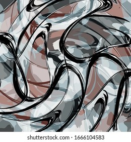color abstract ethnic pattern in graffiti style with elements of urban modern style bright quality illustration for your design