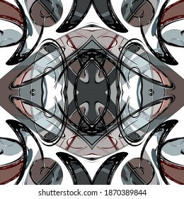 color abstract ethnic pattern in graffiti style with elements of urban modern style bright quality illustration for your design