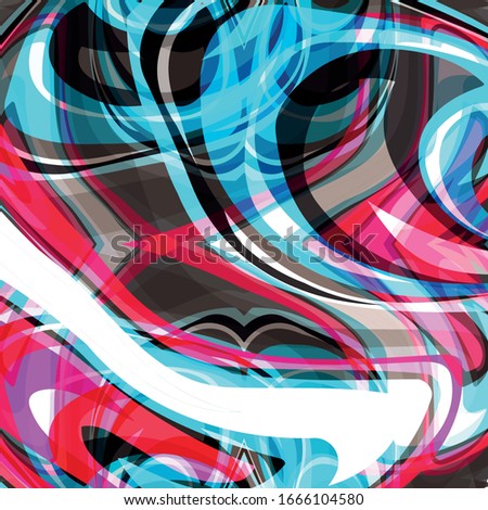 color abstract ethnic pattern in graffiti style with elements of urban modern style bright quality illustration for your design