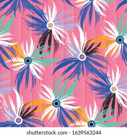 color abstract ethnic seamless pattern in graffiti style with elements of urban modern style