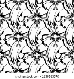 color abstract ethnic seamless pattern in graffiti style with elements of urban modern style