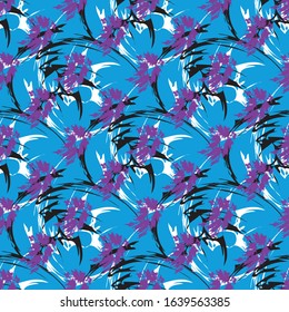 color abstract ethnic seamless pattern in graffiti style with elements of urban modern style