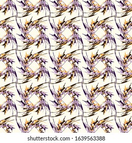 color abstract ethnic seamless pattern in graffiti style with elements of urban modern style