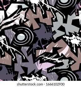 color abstracto étnico transparente estilo grafiti con elementos de estilo urbano moderno ilustración de calidad brillante para tu diseño