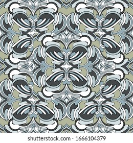color abstract ethnic seamless pattern in graffiti style with elements of urban modern style bright quality illustration for your design